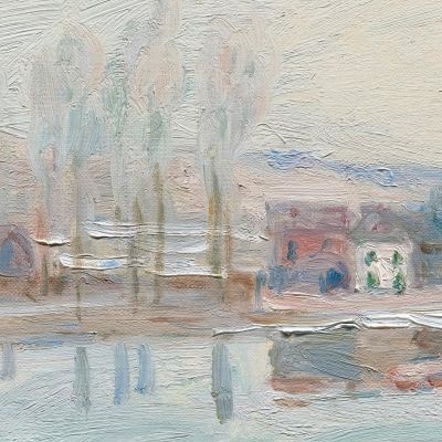 Winter At Moret Alfred Sisley asi54 canvas print