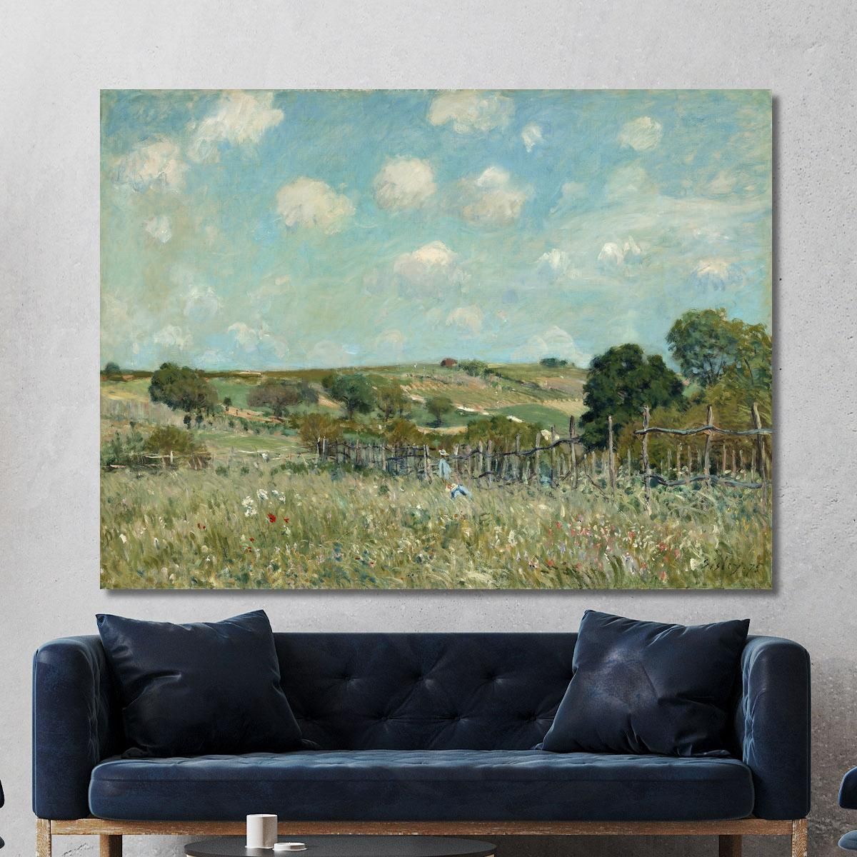 Meadow Alfred Sisley asi57 canvas print 