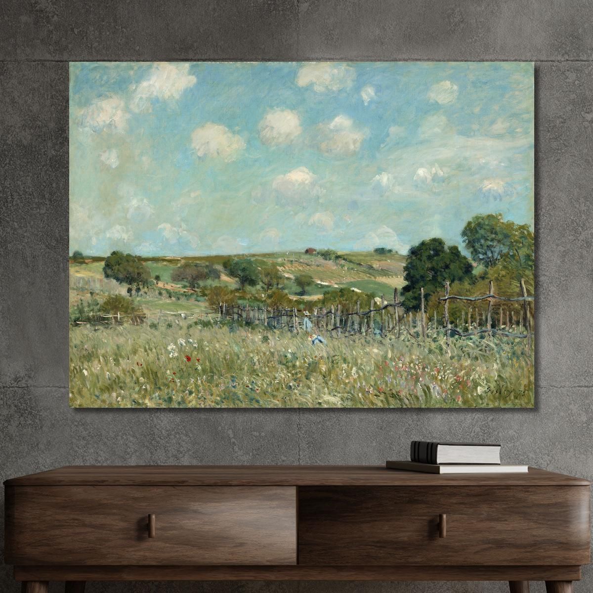 Meadow Alfred Sisley asi57 canvas print 