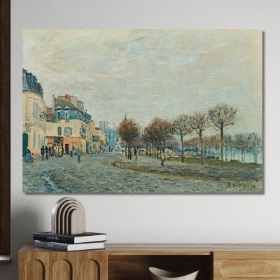 Port-Marly Before The Flood Alfred Sisley asi64 canvas print 