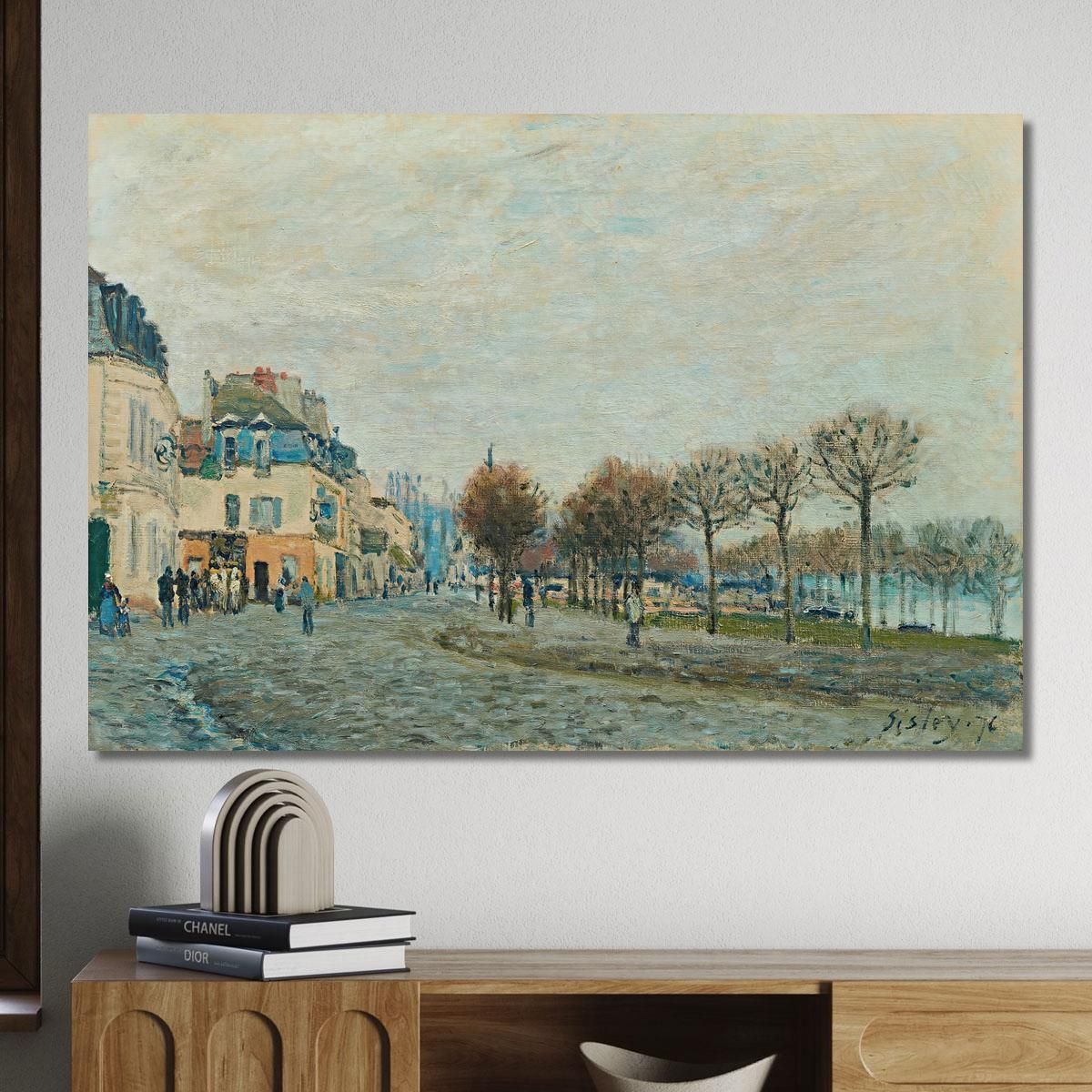 Port-Marly Before The Flood Alfred Sisley asi64 canvas print 