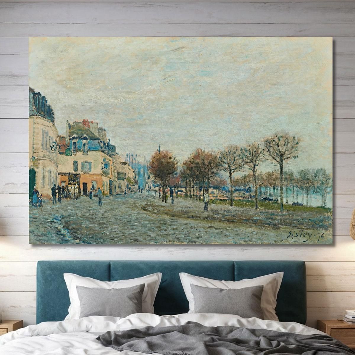 Port-Marly Before The Flood Alfred Sisley asi64 canvas print 