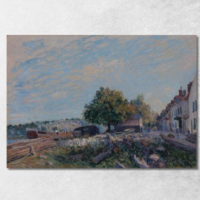 Saint-Mammès: Morning Alfred Sisley asi69 canvas print
