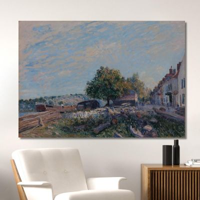Saint-Mammès: Morning Alfred Sisley, asi69 canvas print