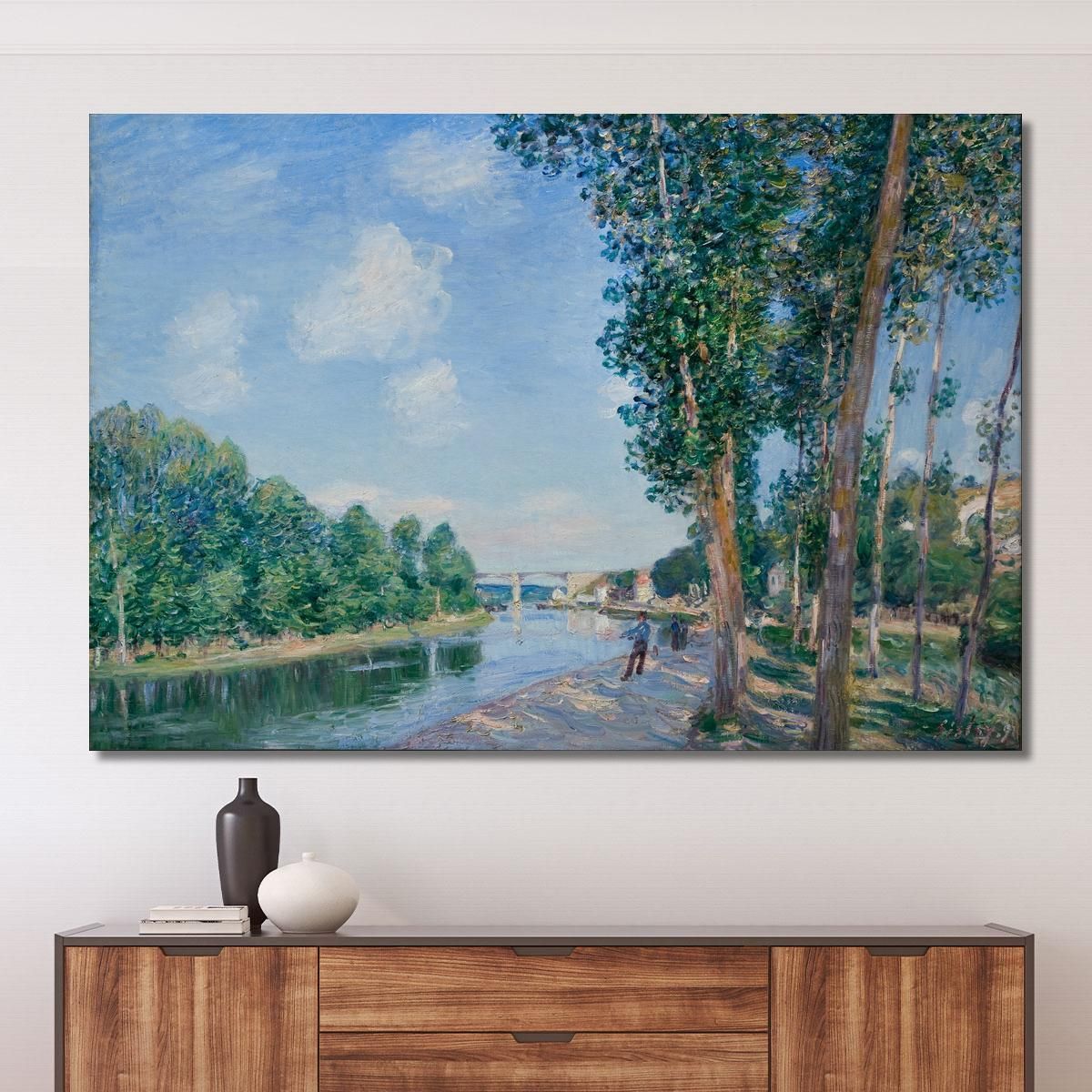 Saint-Mammès: June Sunshine Alfred Sisley asi73 canvas print 