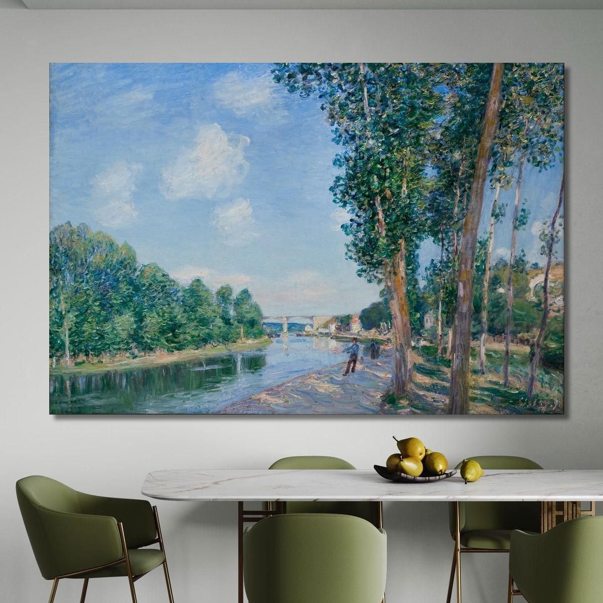Saint-Mammès: June Sunshine Alfred Sisley asi73 canvas print 