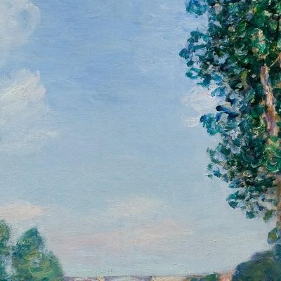 Saint-Mammès: June Sunshine Alfred Sisley asi73 canvas print
