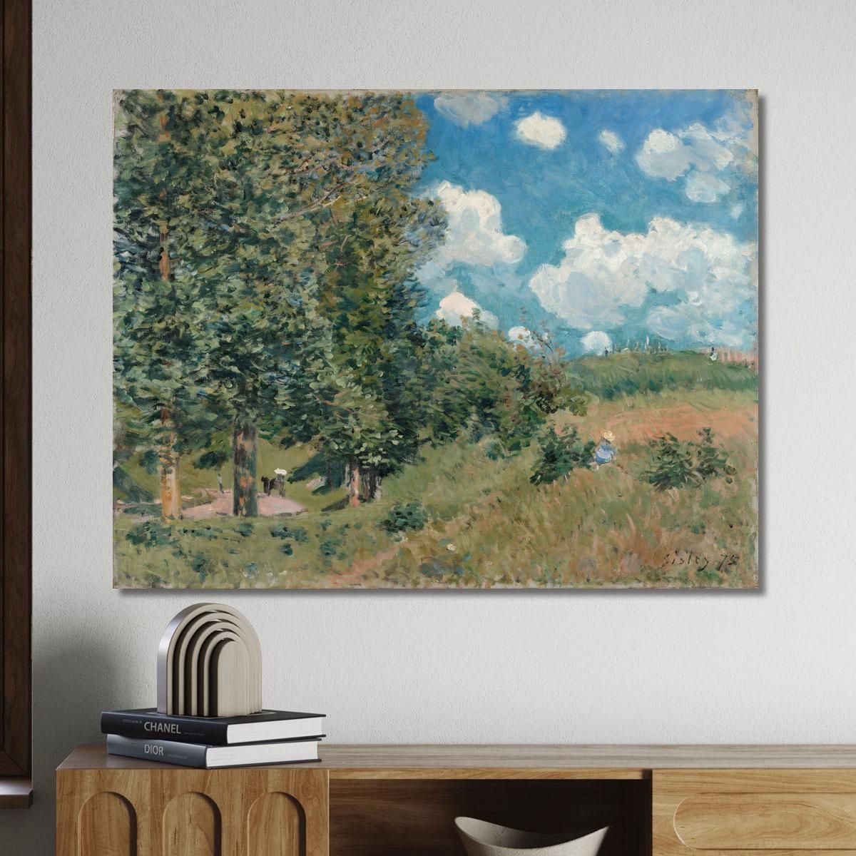 The Road From Versailles To Saint-Germain Alfred Sisley asi86 canvas print 