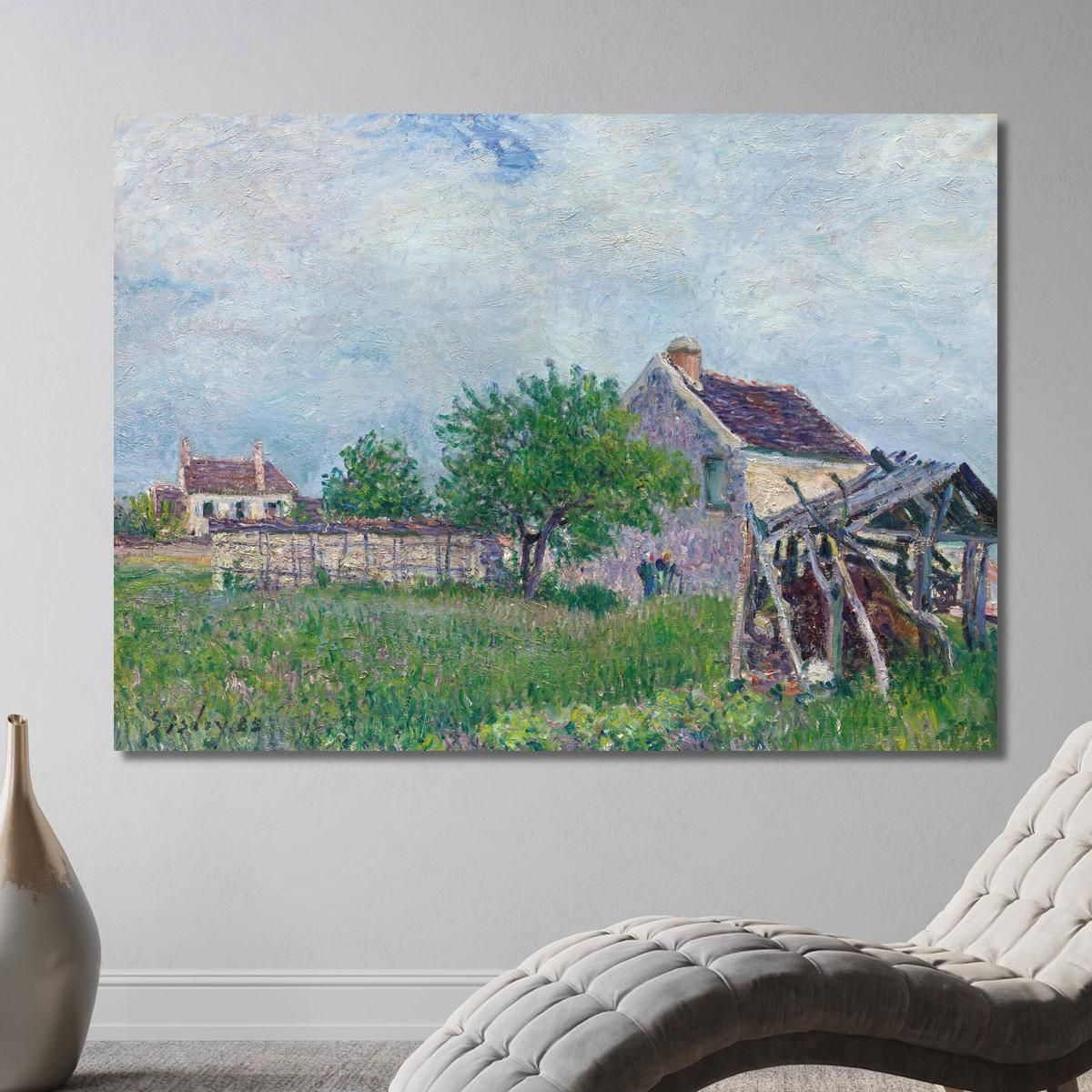 Old Cottage At Les Sablons Alfred Sisley asi91 canvas print 