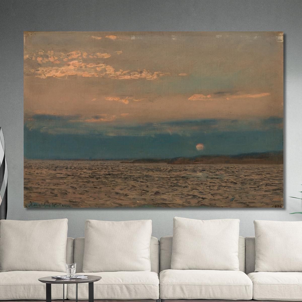 Evening Hvaler Amaldus Nielsen ani8 canvas print 