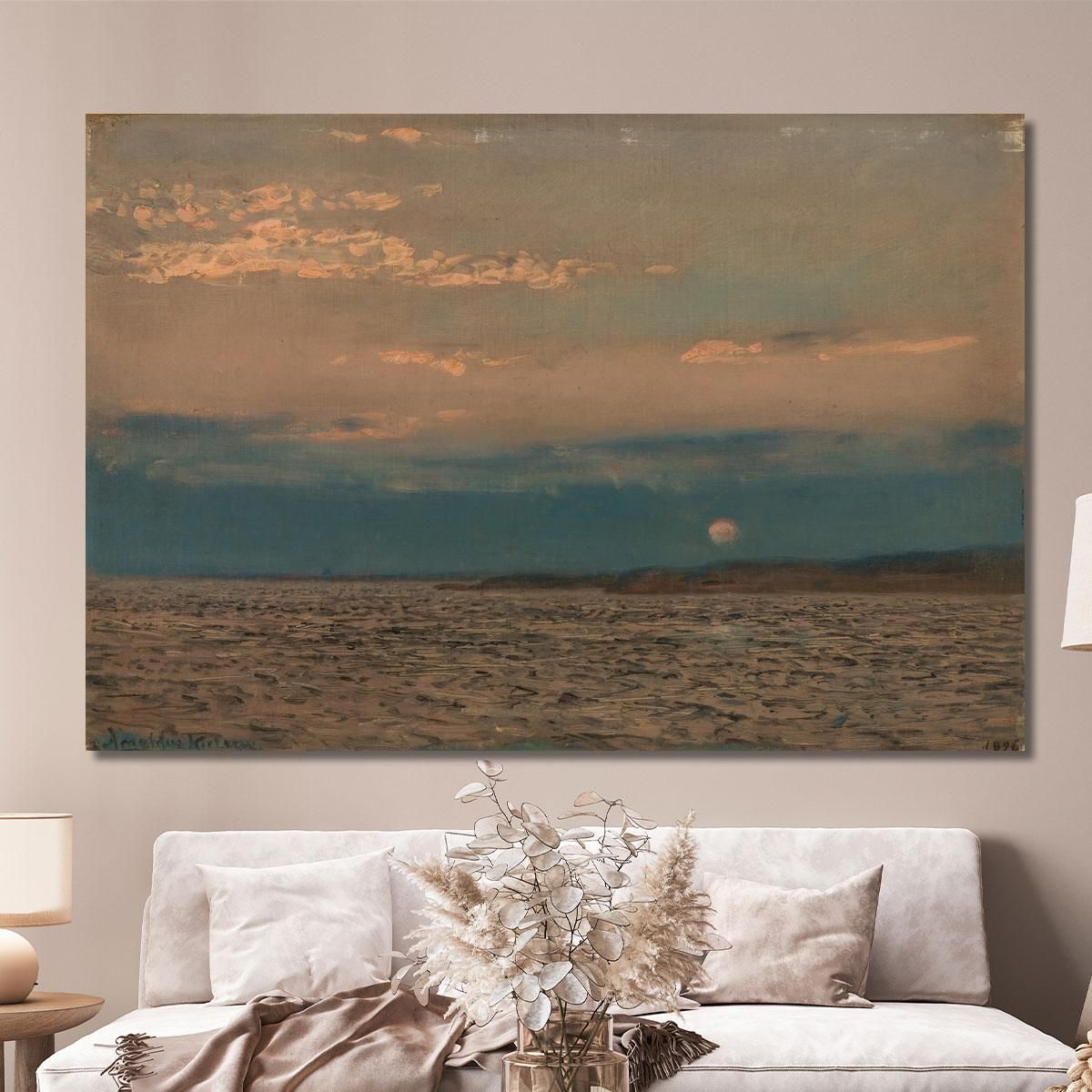 Evening Hvaler Amaldus Nielsen ani8 canvas print 