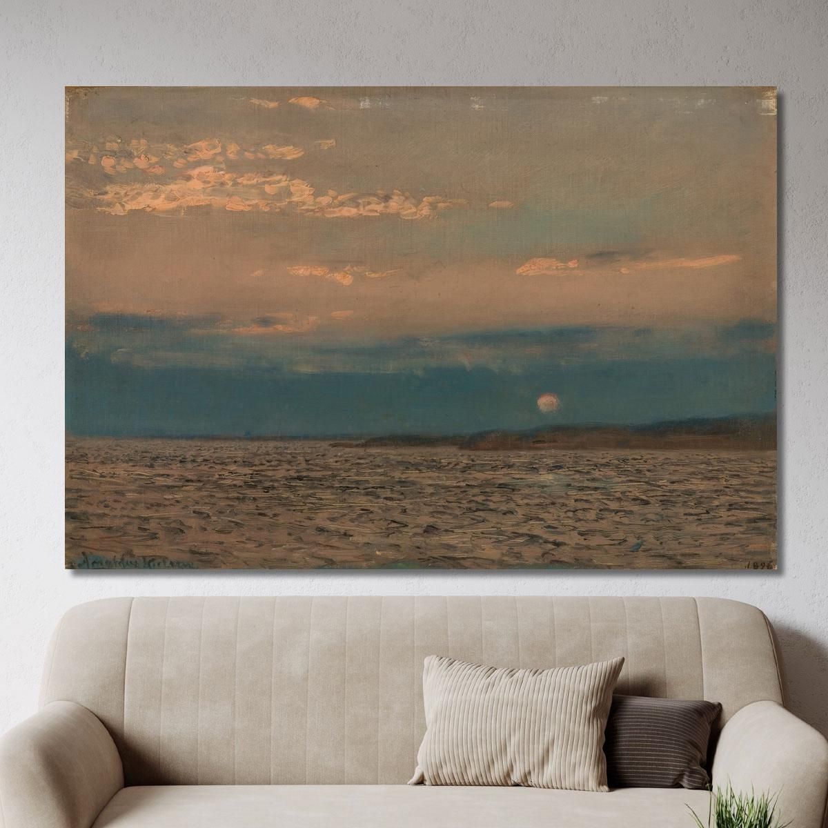 Evening Hvaler Amaldus Nielsen ani8 canvas print 