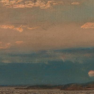 Evening Hvaler Amaldus Nielsen ani8 canvas print