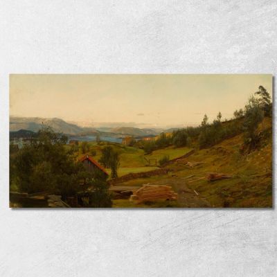 Evening Stord Amaldus Nielsen ani10 canvas print 