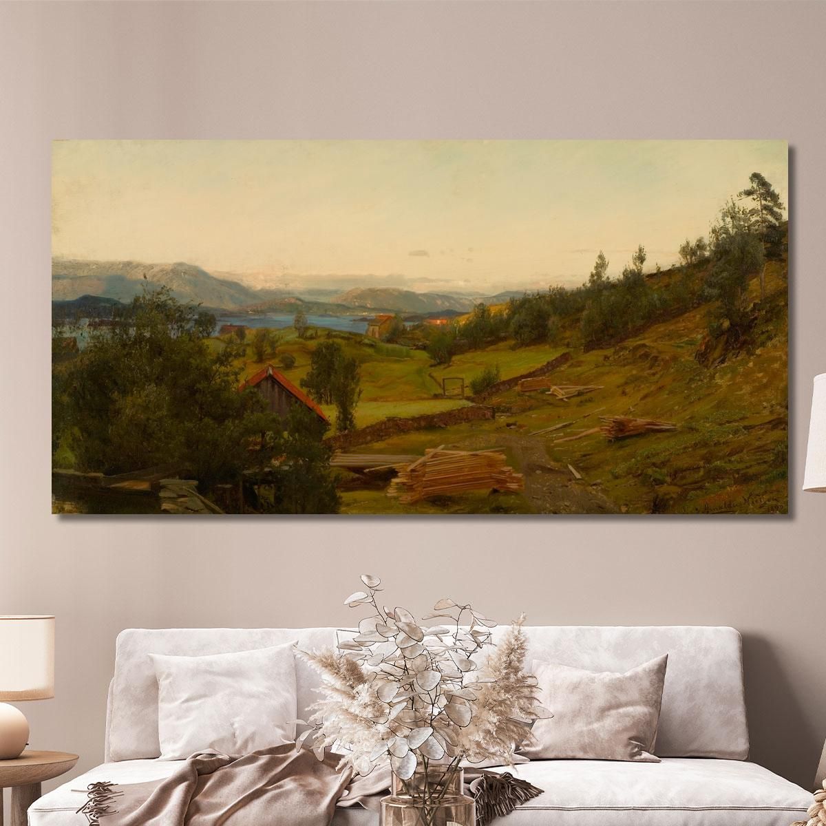 Evening Stord Amaldus Nielsen ani10 canvas print 