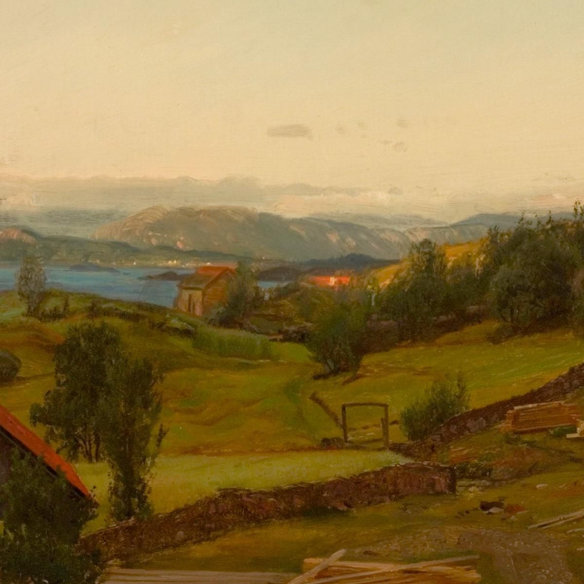 Evening Stord Amaldus Nielsen ani10 canvas print