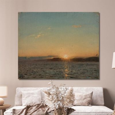 Evening Sun Hvaler Amaldus Nielsen ani15 canvas print 