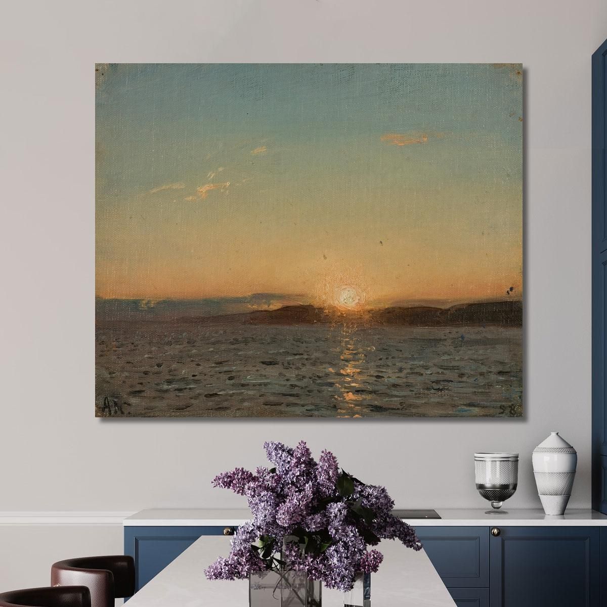 Evening Sun Hvaler Amaldus Nielsen ani15 canvas print 