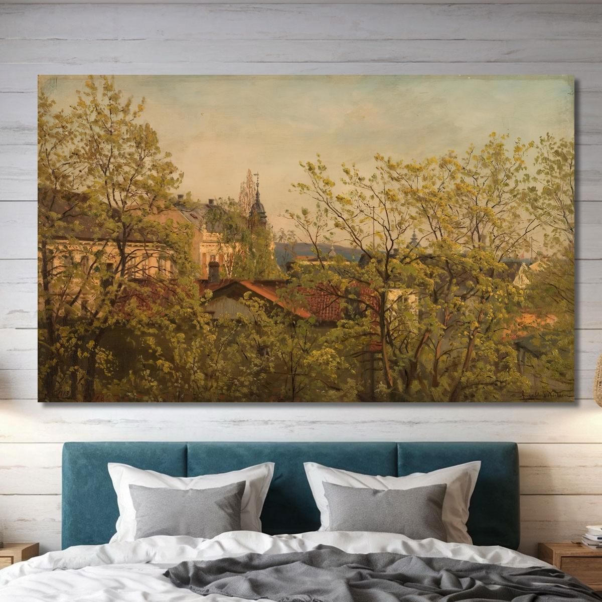 From The Studio Window In May Majorstuveien 8 Amaldus Nielsen ani49 canvas print 