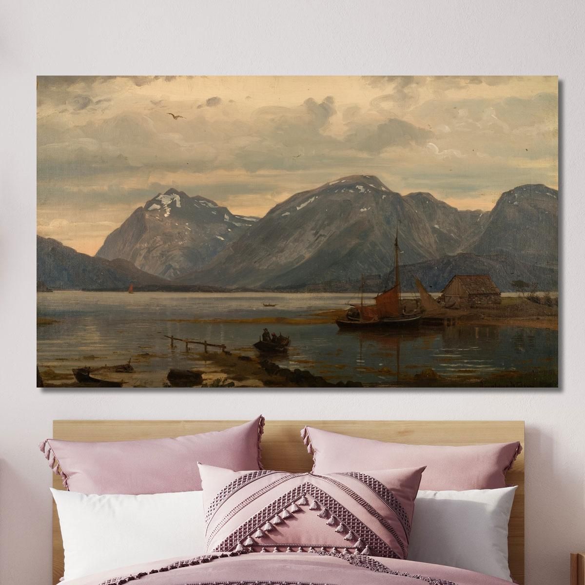 From Englafjellene Hardanger Amaldus Nielsen ani58 canvas print 