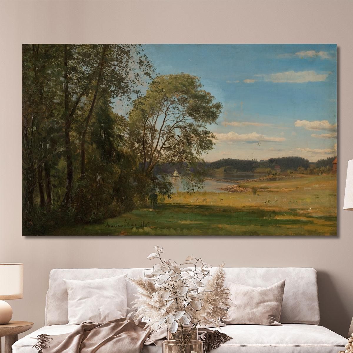 From Frognerkilen Amaldus Nielsen ani63 canvas print 