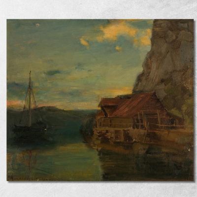 From Solsvik Bergen Amaldus Nielsen ani96 canvas print 