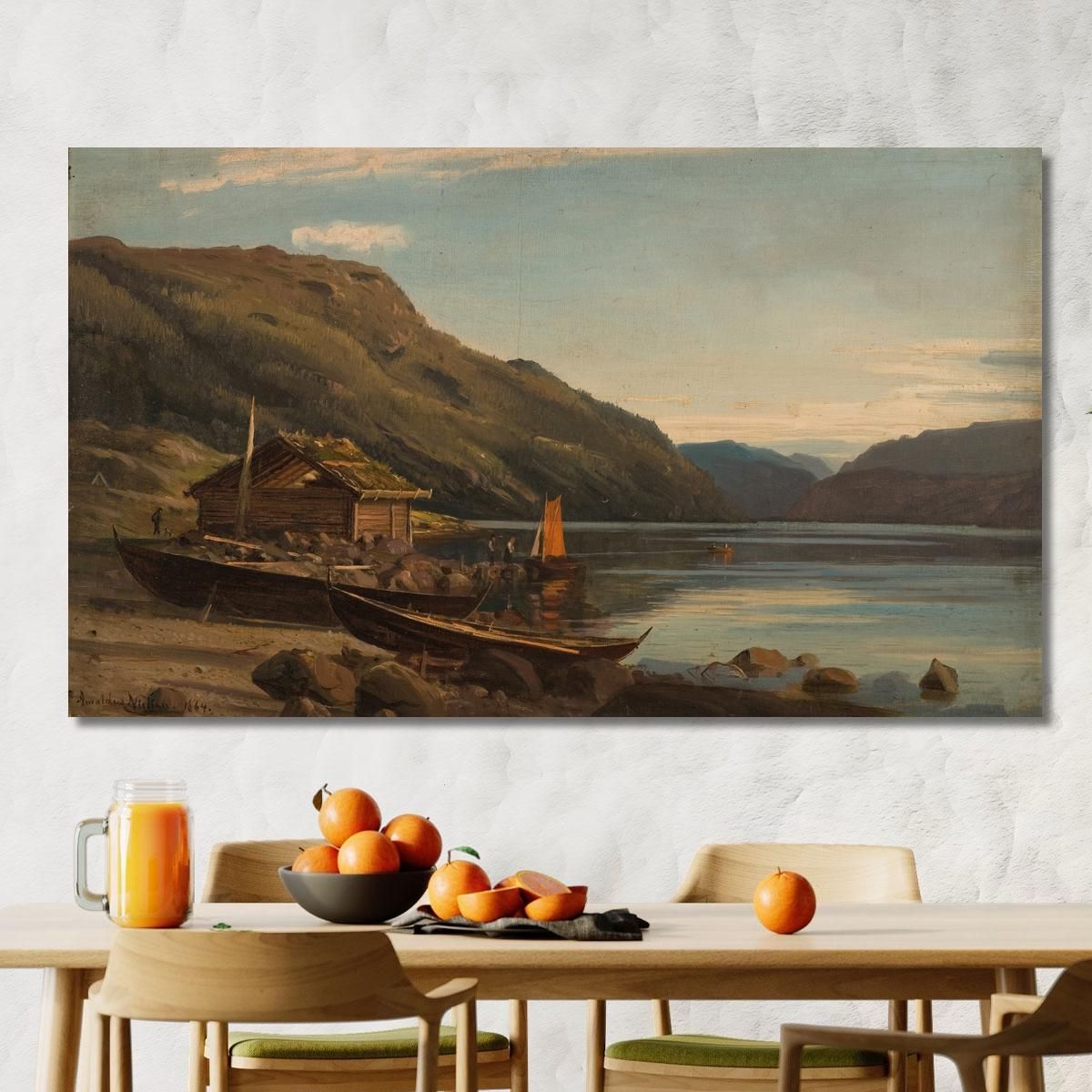 From Suldalsvann Amaldus Nielsen ani99 canvas print 