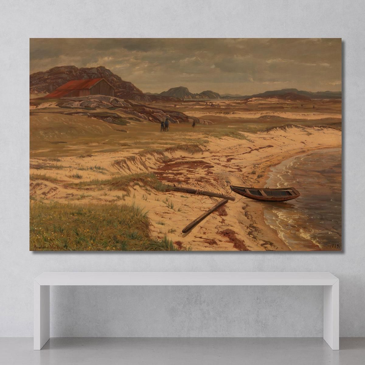 From The Risøbank Near Mandal Amaldus Nielsen ani112 canvas print 