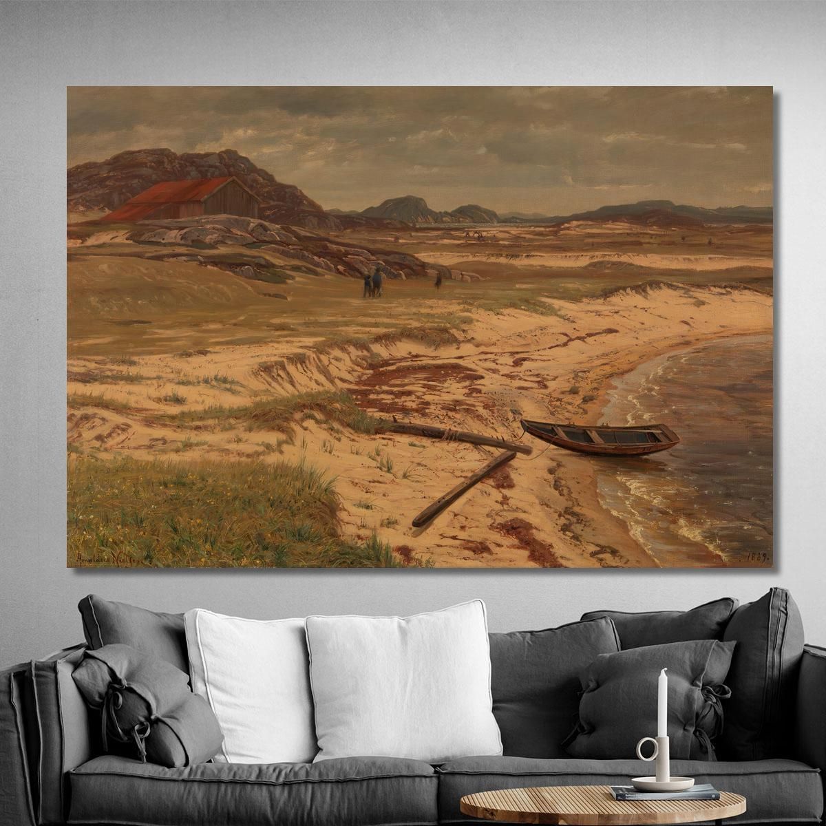 From The Risøbank Near Mandal Amaldus Nielsen ani112 canvas print 