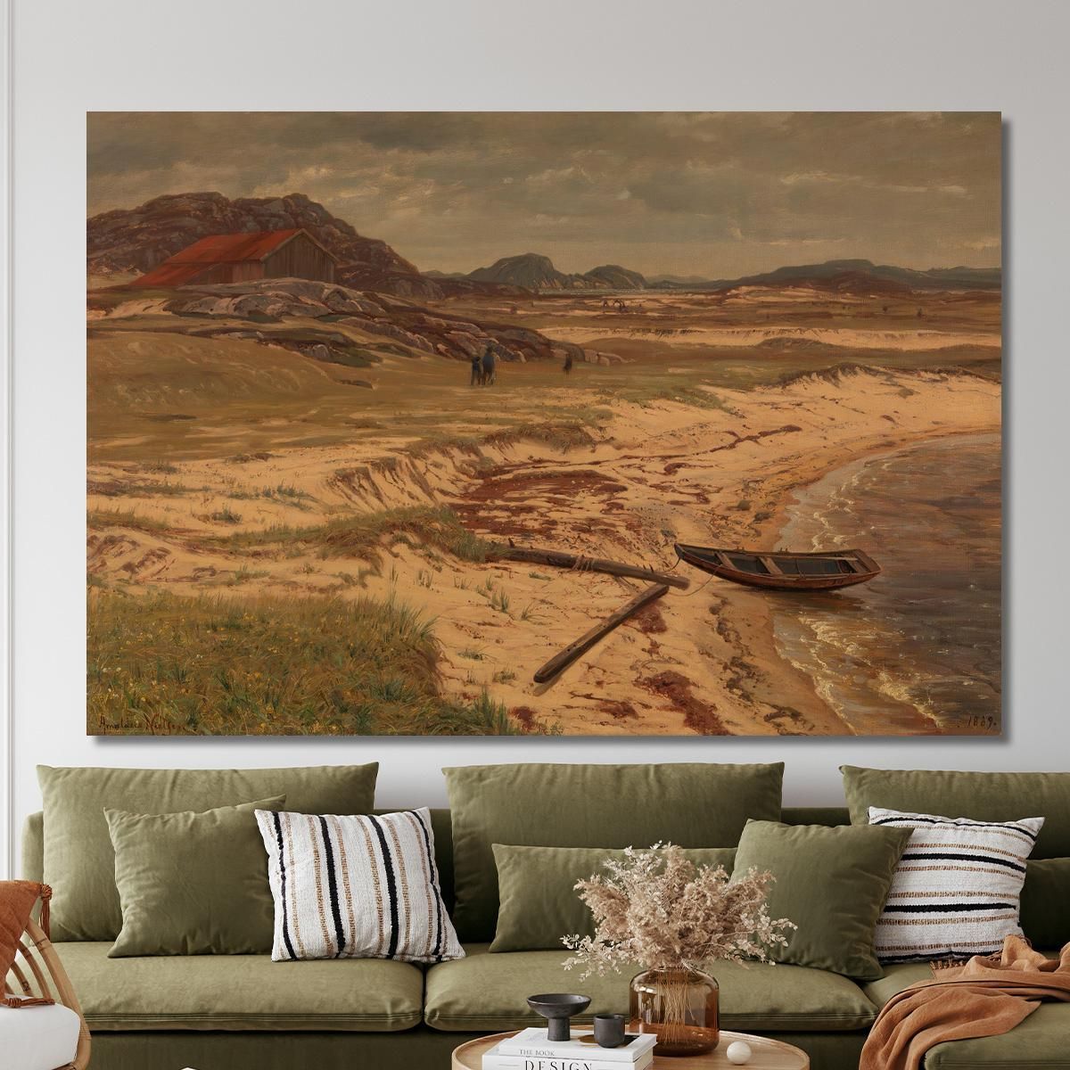 From The Risøbank Near Mandal Amaldus Nielsen ani112 canvas print 