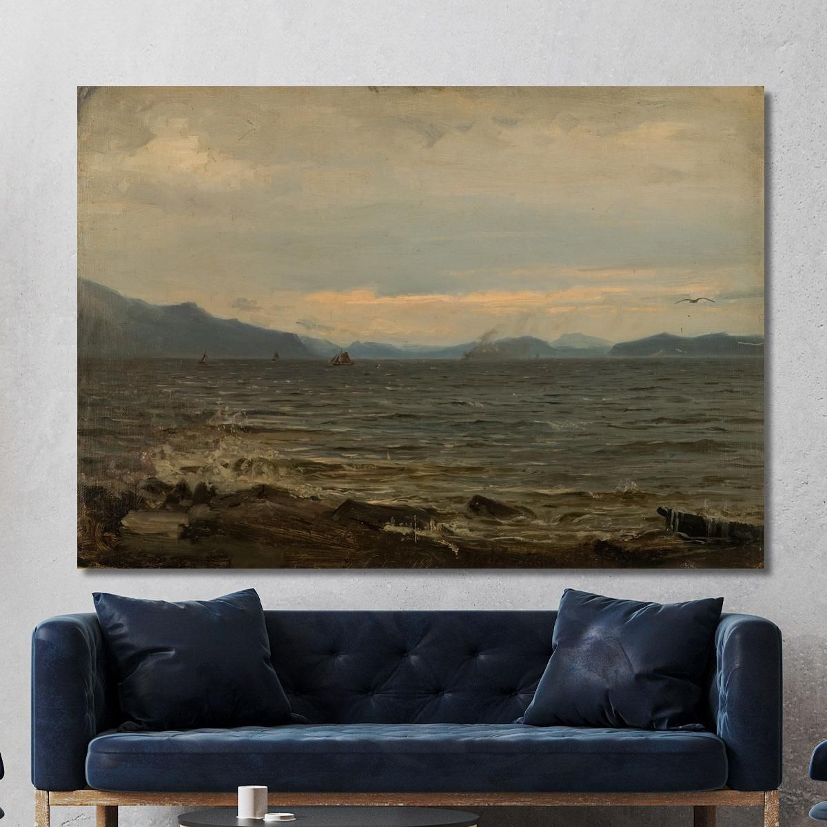 Gray Weather Bømlo Amaldus Nielsen ani125 canvas print 