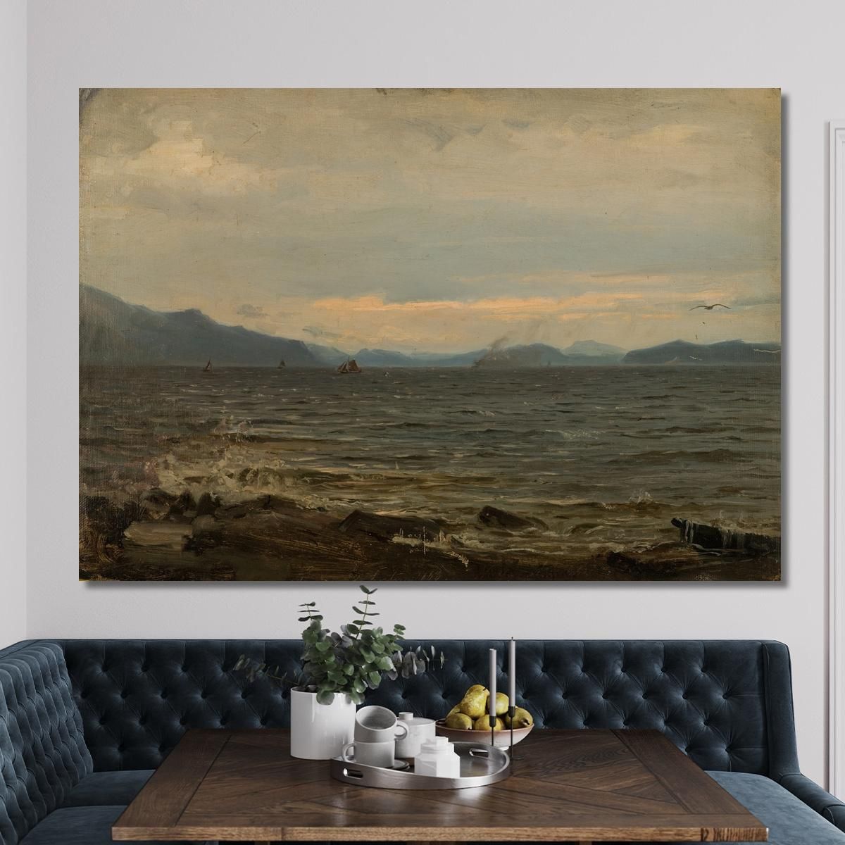 Gray Weather Bømlo Amaldus Nielsen ani125 canvas print 