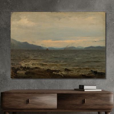 Gray Weather Bømlo Amaldus Nielsen ani125 canvas print 