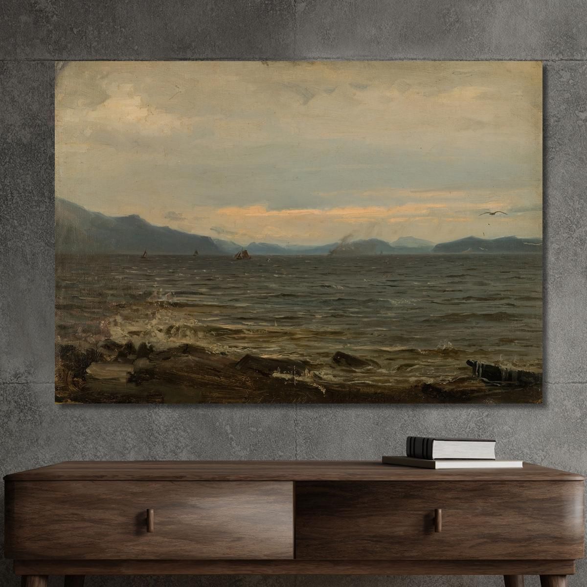 Gray Weather Bømlo Amaldus Nielsen ani125 canvas print 