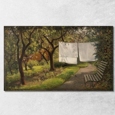Garden Corner 2 Amaldus Nielsen ani129 canvas print 