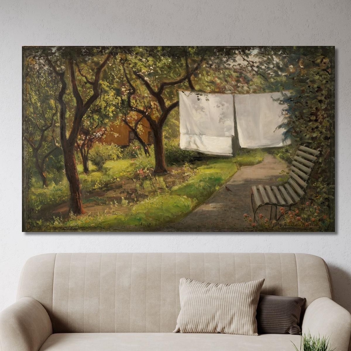 Garden Corner 2 Amaldus Nielsen ani129 canvas print 