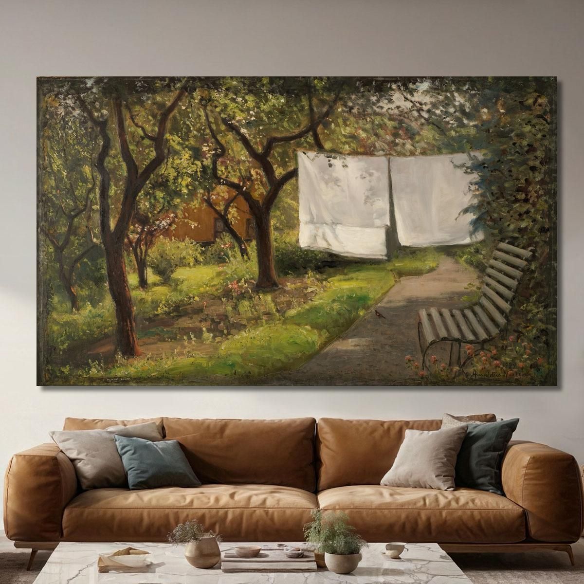 Garden Corner 2 Amaldus Nielsen ani129 canvas print 