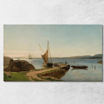 Hvaler Dock Amaldus Nielsen ani135 canvas print 