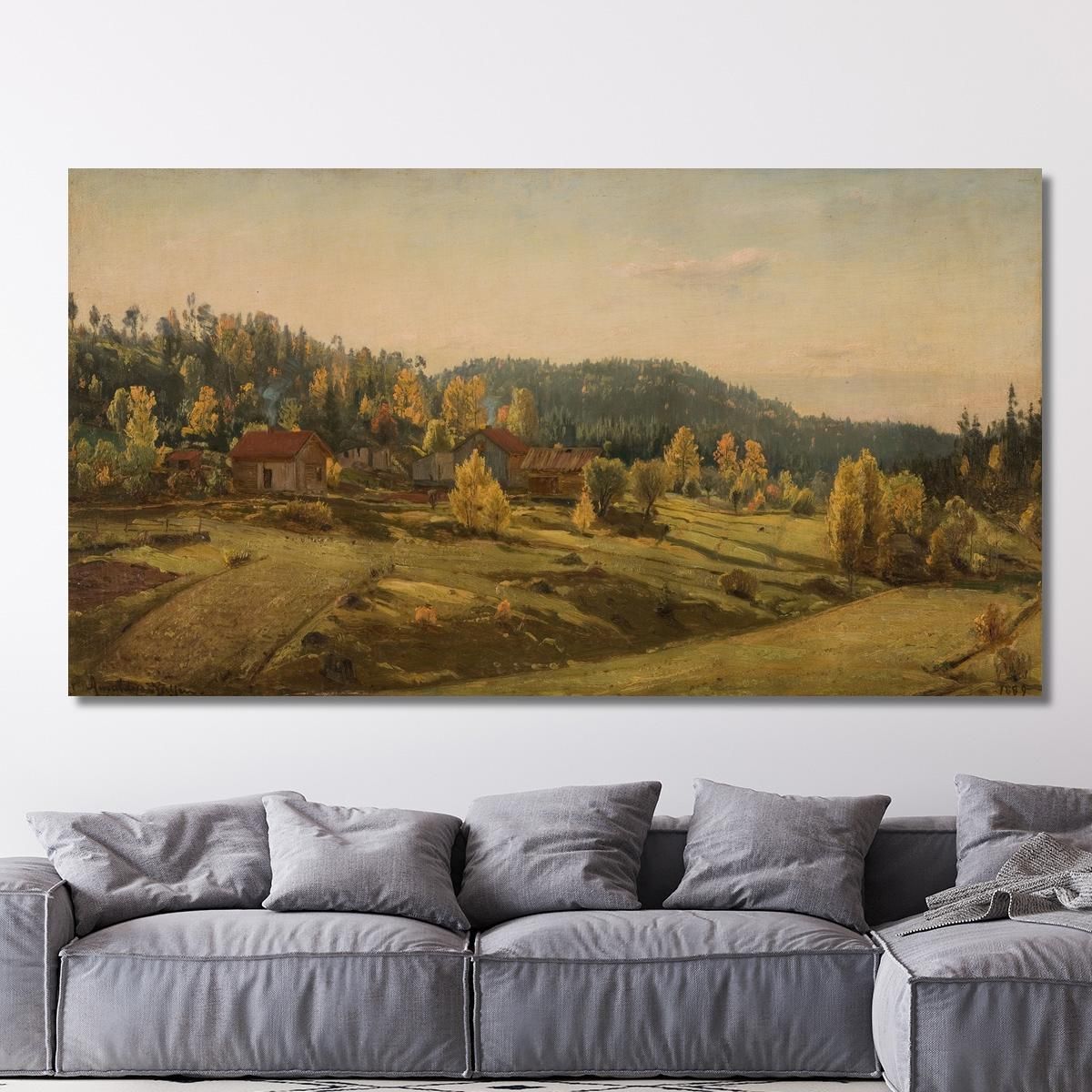 Autumn Near Porsgrunn Amaldus Nielsen ani137 canvas print 