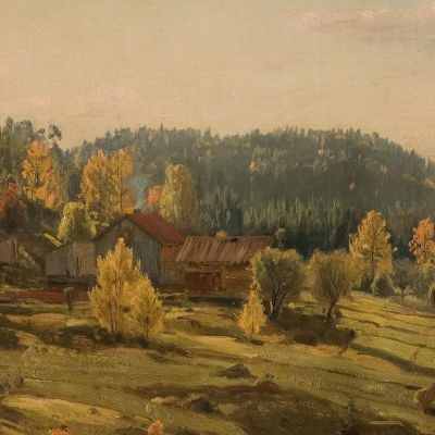 Autumn Near Porsgrunn Amaldus Nielsen ani137 canvas print