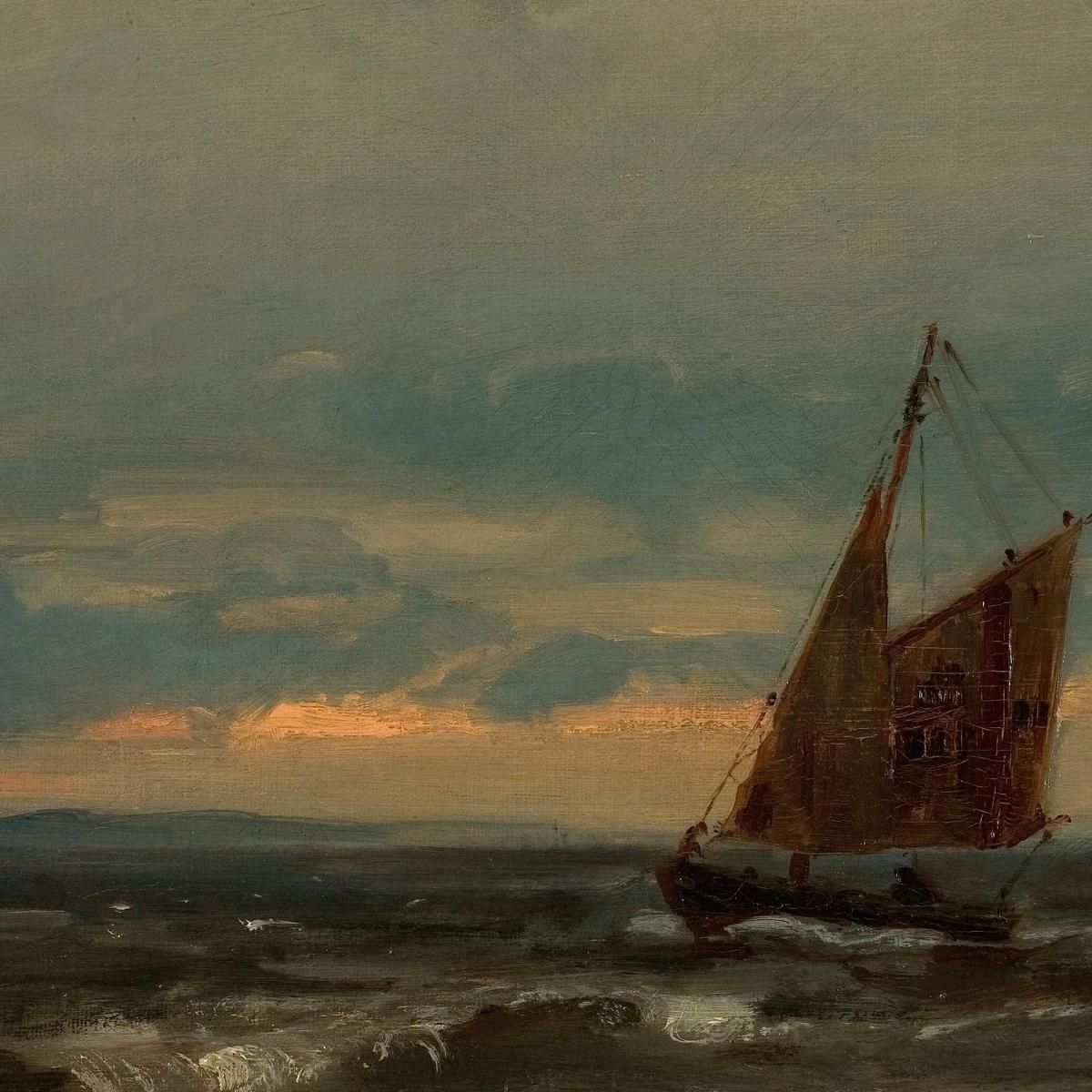 Pilot Cutter Amaldus Nielsen ani156 canvas print