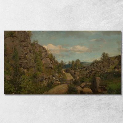 Morning Mood By Froislandsveien Mandal Amaldus Nielsen ani161 canvas print 