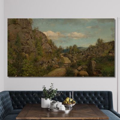 Morning Mood By Froislandsveien Mandal Amaldus Nielsen ani161 canvas print 