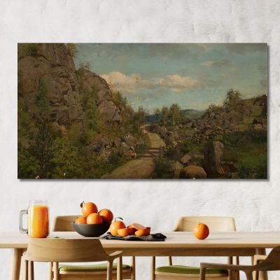 Morning Mood By Froislandsveien Mandal Amaldus Nielsen ani161 canvas print 