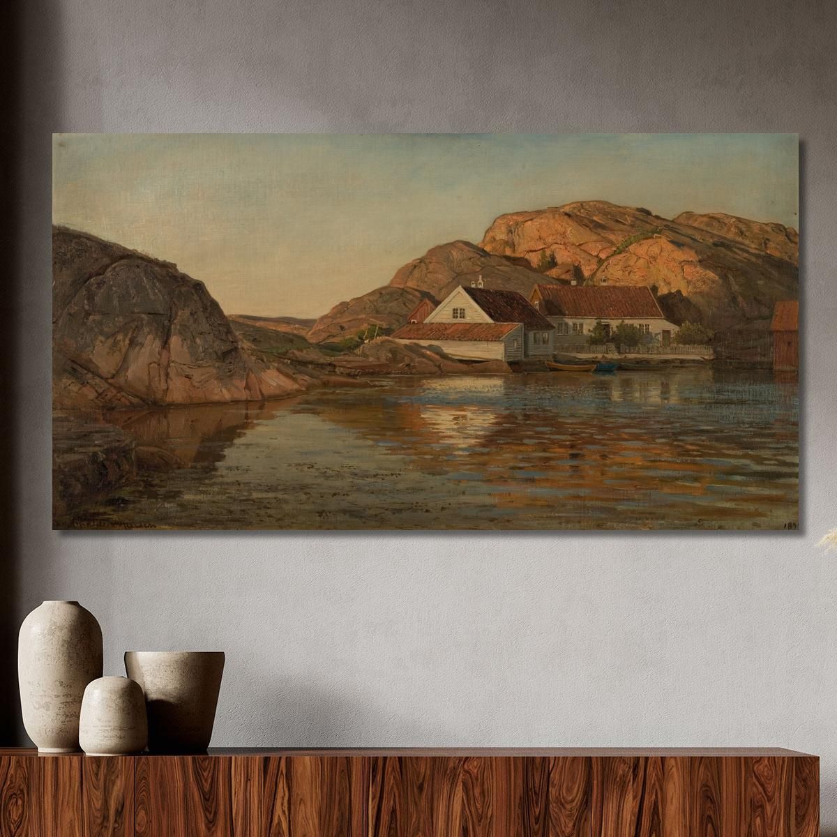 Renneholmen Ny-Hellesund Amaldus Nielsen ani184 canvas print 