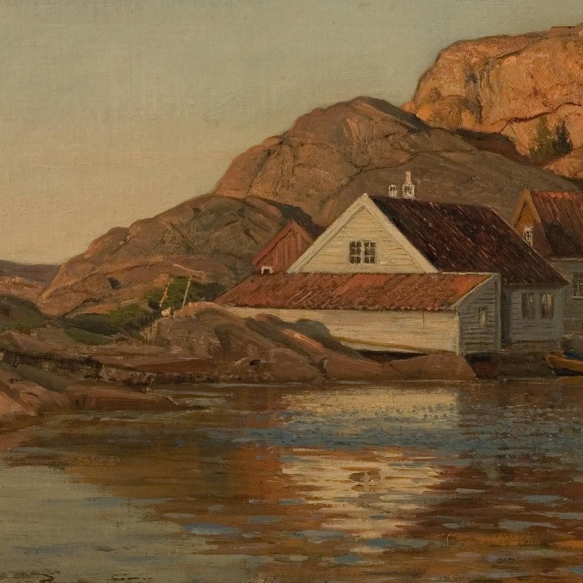 Renneholmen Ny-Hellesund Amaldus Nielsen ani184 canvas print