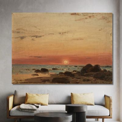 Sunset Amaldus Nielsen ani204 canvas print 
