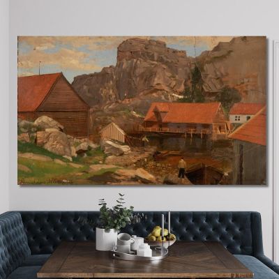 Solsvik Bergen 2 Amaldus Nielsen ani209 canvas print 