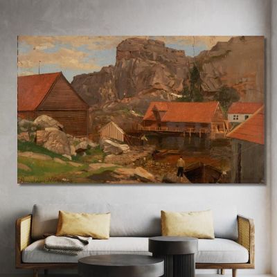 Solsvik Bergen 2 Amaldus Nielsen ani209 canvas print 