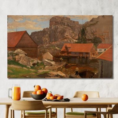 Solsvik Bergen 2 Amaldus Nielsen ani209 canvas print 